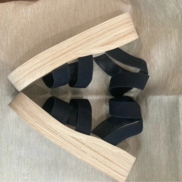 LUCKY BRAND  Sz 9.5 Samella Platform Sole Elasticized Straps Slip On Sandals NEW - Picture 8 of 12